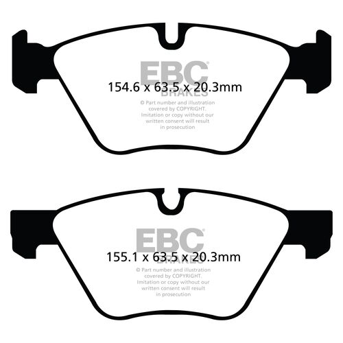 EBC Ultimax передние тормозные колодки DP1493