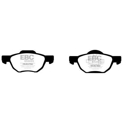 EBC Redstuff передние тормозные колодки для Honda Accord 7 (2003-2008) (под 280/300мм диск)