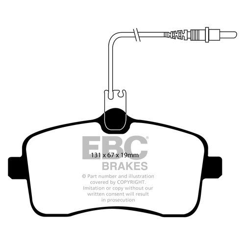 EBC Ultimax передние тормозные колодки DP1549