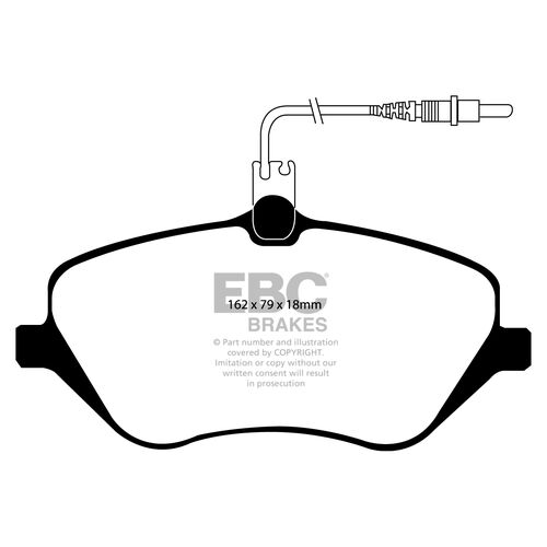 EBC Ultimax передние тормозные колодки DP1550