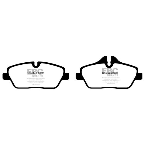 EBC Ultimax передние тормозные колодки DP1578 EBC Ultimax передние тормозные колодки DP1578