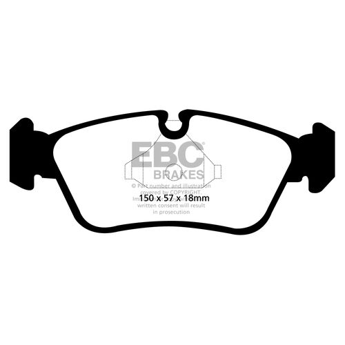 EBC Ultimax передние тормозные колодки DP1587