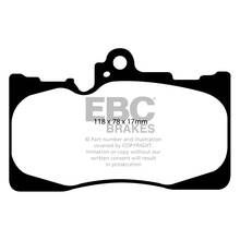EBC Ultimax передние тормозные колодки для Lexus RC/GS (05+)/IS (15+) (под 334/356мм диск)