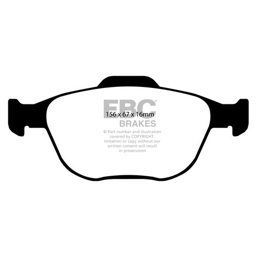 EBC Ultimax передние тормозные колодки DP1641 EBC Ultimax передние тормозные колодки DP1641