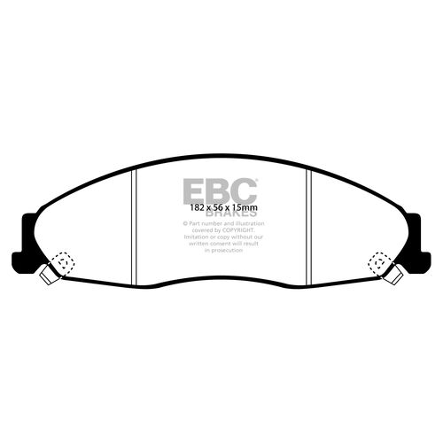 EBC Ultimax передние тормозные колодки DP1645 EBC Ultimax передние тормозные колодки DP1645