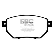 EBC Ultimax передние тормозные колодки для INFINITI FX35/FX45/Murano (03-05) (Скобы)