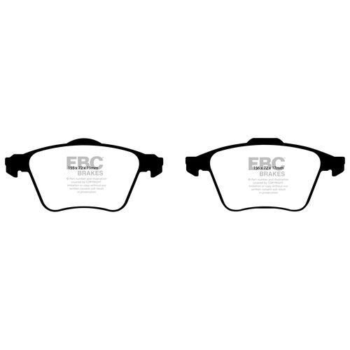 EBC Ultimax передние тормозные колодки для Volvo XC90 (mk1)/S60/S80 (mk1)/V70 (mk2) (под 305-320мм диск) EBC Ultimax передние тормозные колодки для Volvo XC90 (mk1)/S60/S80 (mk1)/V70 (mk2) (под 305-320мм диск)