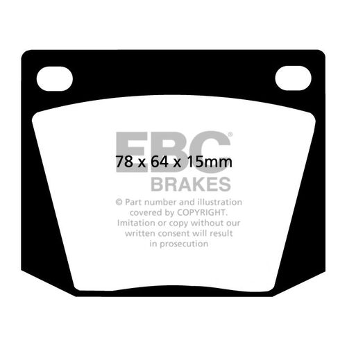 EBC Ultimax передние тормозные колодки DP169 EBC Ultimax передние тормозные колодки DP169