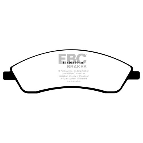 EBC Ultimax передние тормозные колодки DP1692 EBC Ultimax передние тормозные колодки DP1692