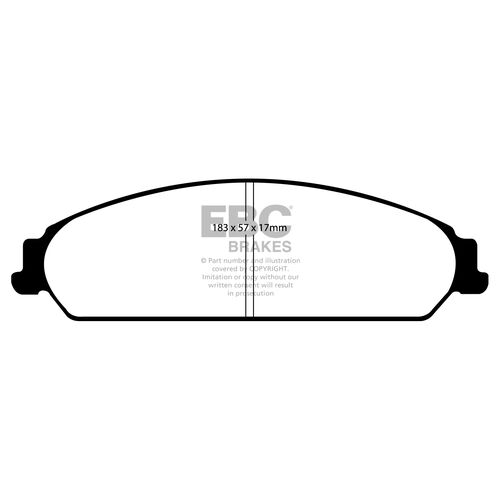 EBC Ultimax передние тормозные колодки DP1724 EBC Ultimax передние тормозные колодки DP1724