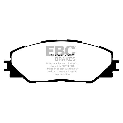 EBC Greenstuff передние тормозные колодки для Toyota RAV4/Auris/Prius+ (06-16) (под 296мм диск) EBC Greenstuff передние тормозные колодки для Toyota RAV4/Auris/Prius+ (06-16) (под 296мм диск)