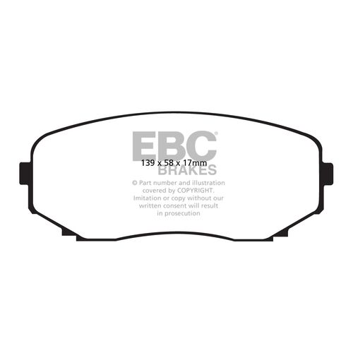 EBC Ultimax передние тормозные колодки для Mazda CX7/CX9 (mk1/mk2)/Ford Edge