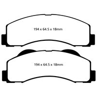 EBC Ultimax передние тормозные колодки для Ford F150 (10-14)/Expedition/Lincoln Navigator (10+)