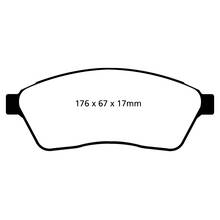 EBC Ultimax передние тормозные колодки для Saab 9-4X/Cadillac SRX 2.8/3.0/3.6 (10-16) (под 345мм диск)