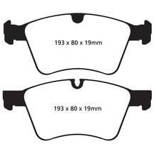 EBC Ultimax передние тормозные колодки для Mercedes ML500/GL350-500/R500 (w164/x164/w251) (под 373мм диск)