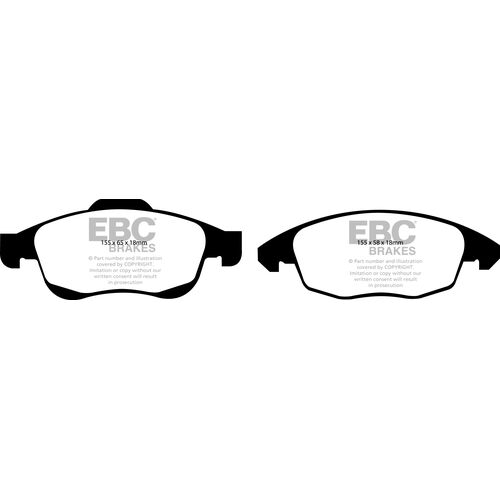 EBC Ultimax передние тормозные колодки DP1959