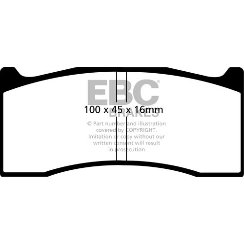 EBC Greenstuff передние тормозные колодки DP2044/3 EBC Greenstuff передние тормозные колодки DP2044/3