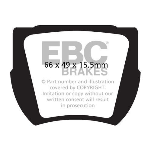 EBC Ultimax передние тормозные колодки DP208 EBC Ultimax передние тормозные колодки DP208