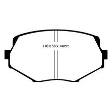 EBC Greenstuff передние тормозные колодки для Mazda MX5 (mk1/mk2) (94-05)