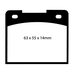 EBC Greenstuff передние тормозные колодки DP2114 EBC Greenstuff передние тормозные колодки DP2114