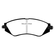 EBC Greenstuff передние тормозные колодки для Chevrolet Lacetti/Epica/Nubira/Tacuma