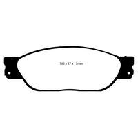 EBC Greenstuff передние тормозные колодки для Jaguar S-type/XJ6/XJ8/Lincoln LS (99-06) (под 300мм диск)