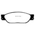 EBC Greenstuff передние тормозные колодки для Jaguar S-type/XJ6/XJ8/Lincoln LS (99-06) (под 300мм диск)