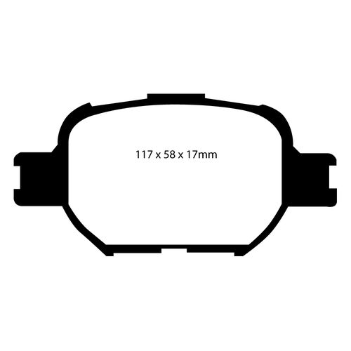 EBC Greenstuff передние тормозные колодки для Toyota Celica ZT231/Verossa/Altezza (GXE10)/Will