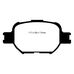 EBC Greenstuff передние тормозные колодки для Toyota Celica ZT231/Verossa/Altezza (GXE10)/Will