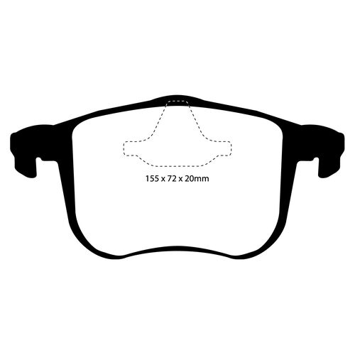 EBC Greenstuff передние тормозные колодки DP21416