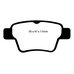 EBC Redstuff задние тормозные колодки для Peugeot 307/207/Citroen C4 (под 249мм диск) EBC Redstuff задние тормозные колодки для Peugeot 307/207/Citroen C4 (под 249мм диск)