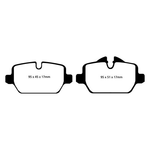EBC Ultimax задние тормозные колодки для BMW 1/3-series 316/318/320 (E81/E87/E90) (под 280/296мм диск) EBC Ultimax задние тормозные колодки для BMW 1/3-series 316/318/320 (E81/E87/E90) (под 280/296мм диск)