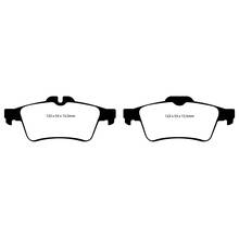 EBC Greenstuff задние тормозные колодки для Jaguar XF/XK/XJ/F-type/Focus 2-3/Mazda 3/Saab 9-3/Volvo C30/C70/S40/V40/V50