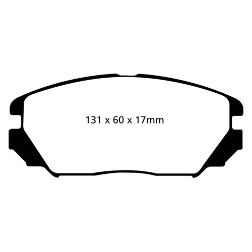 EBC Greenstuff передние тормозные колодки DP21757 EBC Greenstuff передние тормозные колодки DP21757