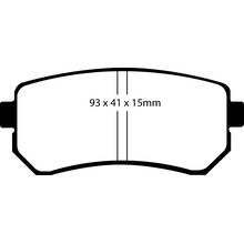 EBC Greenstuff задние колодки Hyundai Tucson (Mk3)/ix20/ix35/Kia Ceed (ED)/Rio/Sportage (JE/SL/QL)