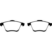 EBC Greenstuff передние тормозные колодки для Mazda 6MPS/Mazdaspeed