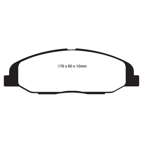 EBC Greenstuff передние тормозные колодки для Cadillac CTS/STS 3.0/3.6/4.6L (08-19) (под 316мм диск)