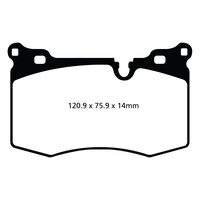 EBC Greenstuff передние тормозные колодки DP21854