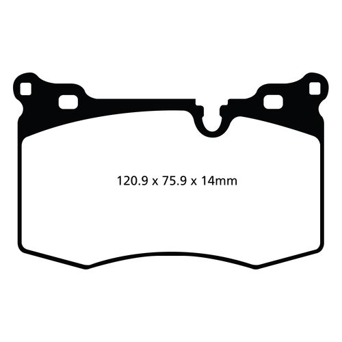 EBC Greenstuff передние тормозные колодки DP21854