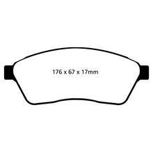 EBC Greenstuff передние тормозные колодки для Saab 9-4X/Cadillac SRX 2.8/3.0/3.6 (10-16) (под 345мм диск)