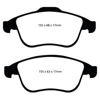 EBC Greenstuff передние тормозные колодки DP22024