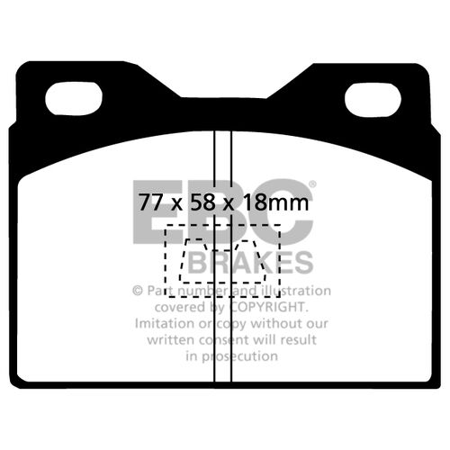 EBC Ultimax передние тормозные колодки DP220/2