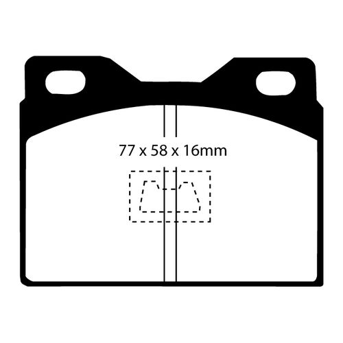 EBC Greenstuff передние тормозные колодки DP2220 EBC Greenstuff передние тормозные колодки DP2220