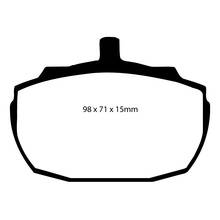 EBC Greenstuff передние тормозные колодки DP2243
