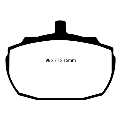 EBC Greenstuff передние тормозные колодки DP2243 EBC Greenstuff передние тормозные колодки DP2243