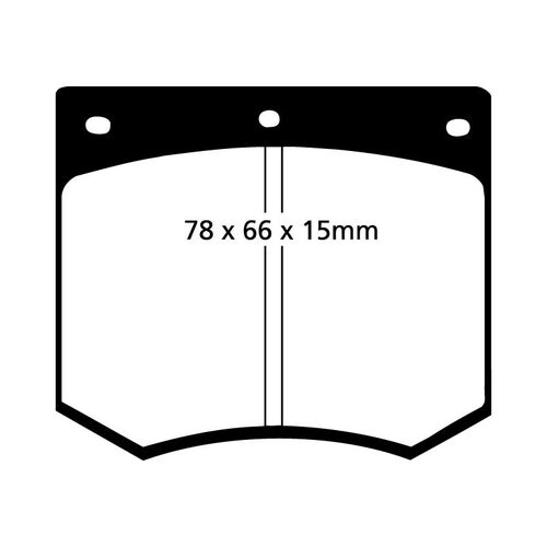 EBC Greenstuff передние тормозные колодки DP2291