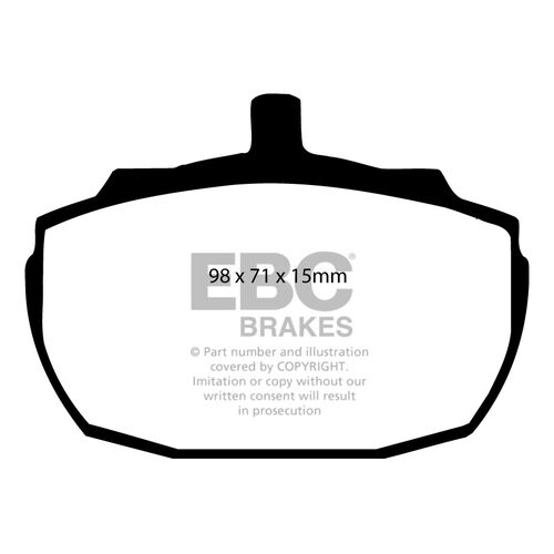 EBC Ultimax передние тормозные колодки DP243 EBC Ultimax передние тормозные колодки DP243