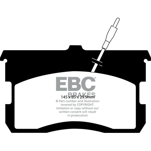 EBC Ultimax передние тормозные колодки DP257