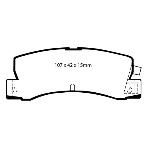 EBC Greenstuff задние колодки DP2629