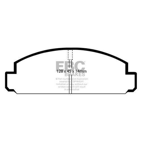 EBC Ultimax передние тормозные колодки DP264 EBC Ultimax передние тормозные колодки DP264